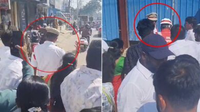 High Drama at Kukatpally Y Junction, Kavitha's Telangana Jagruthi Workers Chase and Surround Traffic CI After Parking Dispute