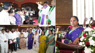 K Kavitha Attends Christmas Celebrations at Methodist Church, Extends Greetings to Telangana People