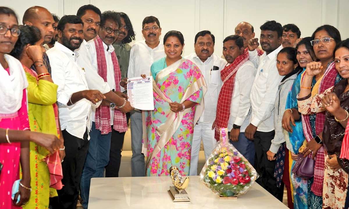 Jobs Must Be Provided to Telangana Movement Artists, Says Kalvakuntla Kavitha