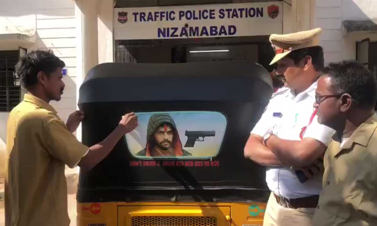 Auto Driver Detained for Displaying Lawrence Bishnoi’s Photo on Auto