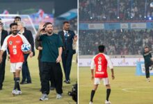 Hyderabad's Uppal Stadium Witnesses Messi Fever as GOAT Plays, Waves, and Celebrates with Fans