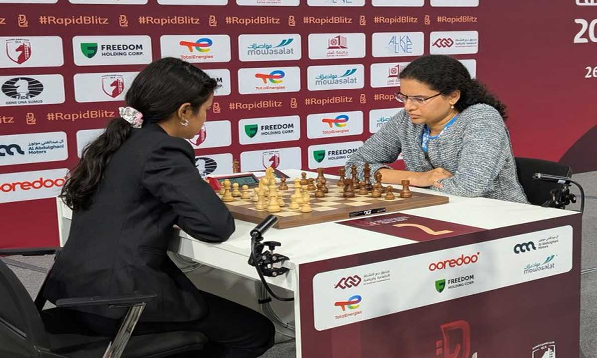 PM Modi congratulates Humpy, Erigaisi for winning FIDE World Rapid Chess Championship bronze
