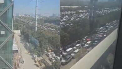 Massive Traffic Jam Hits Nanakramguda–Gachibowli Stretch, Commuters Face Severe Delays