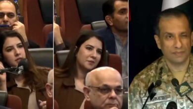 Pakistan Army’s DG ISPR Winking at Female Journalist During Press Interaction Video Goes Viral on Social Media