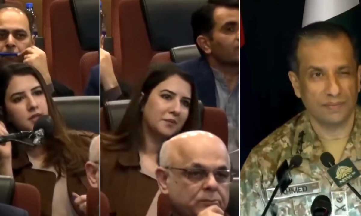 Pakistan Army’s DG ISPR Winking at Female Journalist During Press Interaction Video Goes Viral on Social Media