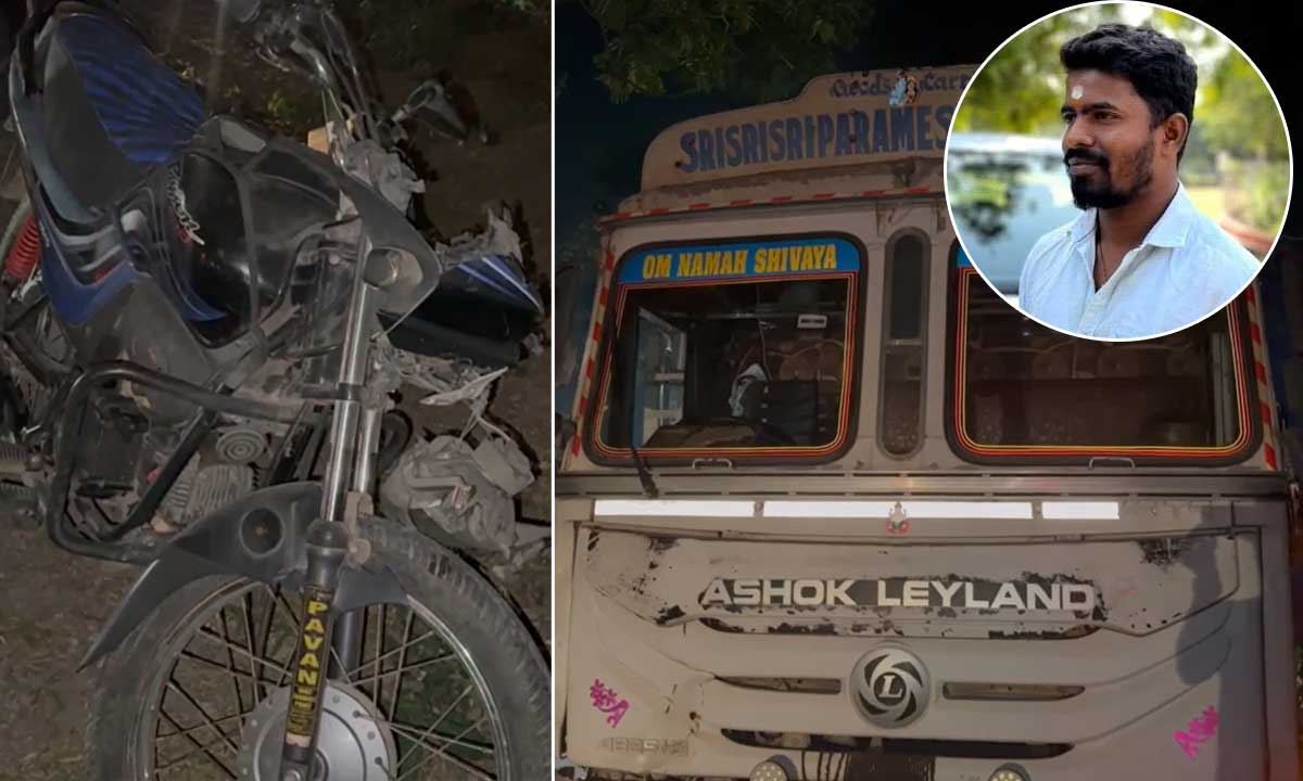 Telangana Tragedy, Youth Dies in Lorry–Bike Collision, Lorry Driver Absconds