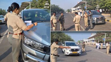 Shamshabad Airport Crackdown, Transport Department Seizes Taxis Running with Fake and White Number Plates