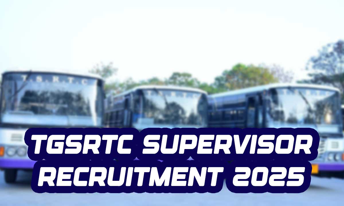 TGSRTC Supervisor Recruitment 2025: 198 Vacancies Announced, here is how to Apply Online
