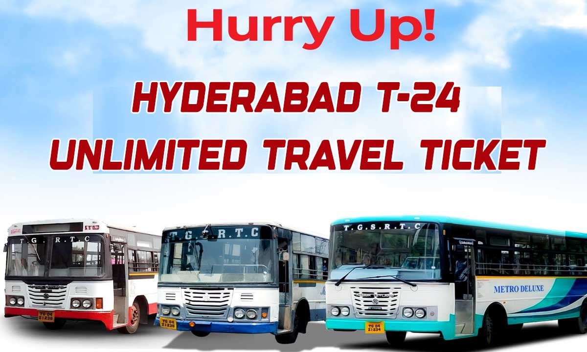 Hyderabad T-24 Unlimited Travel Ticket: Discounted Fares Announced Until 2025