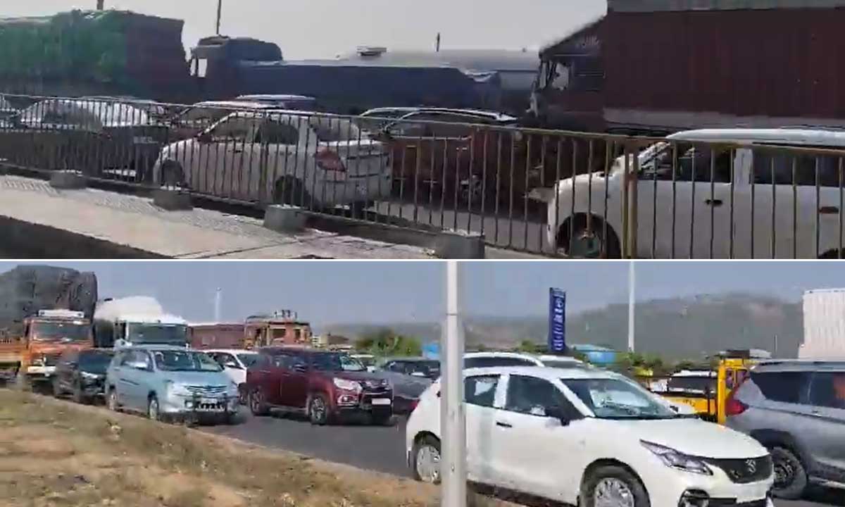 Hyderabad Traffic Alert: Heavy Congestion Near Abdullapurmet on Hyderabad–Vijayawada Highway