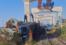 Crane collapse derails train in Thailand, killing 22