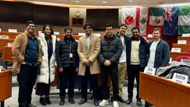 CM Revanth interacts with HBS students