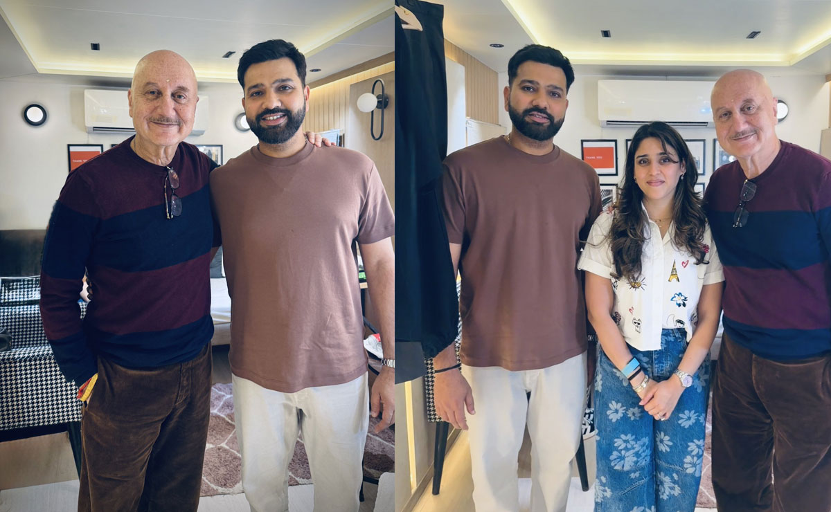 Anupam Kher calls 'cool dude' Rohit Sharma absolutely 'real'