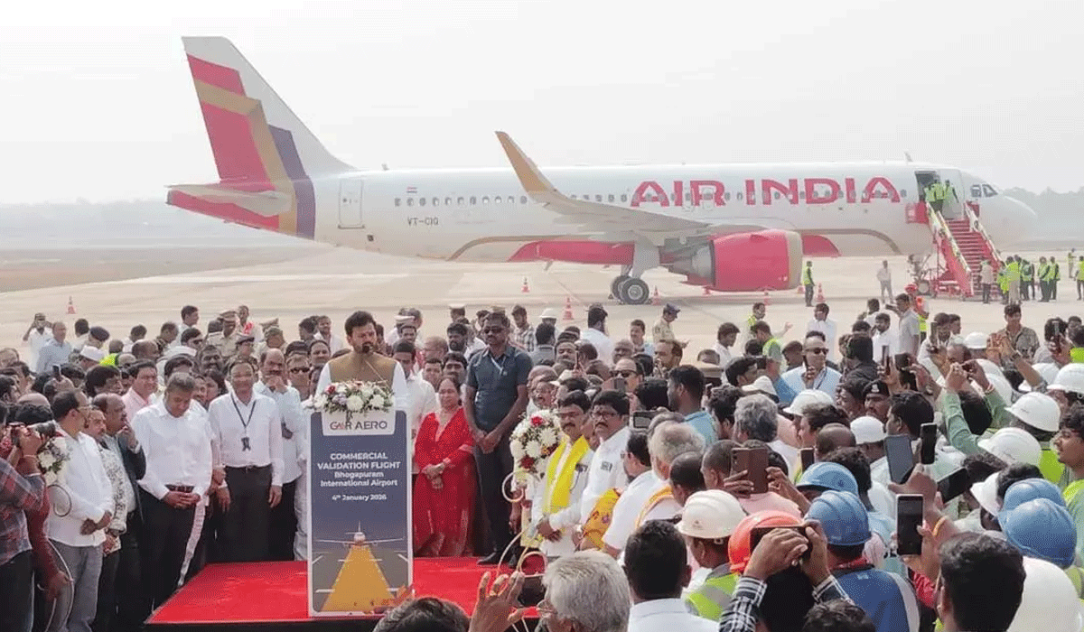 New milestone for aviation, says CM Chandrababu Naidu on first validation flight in Andhra