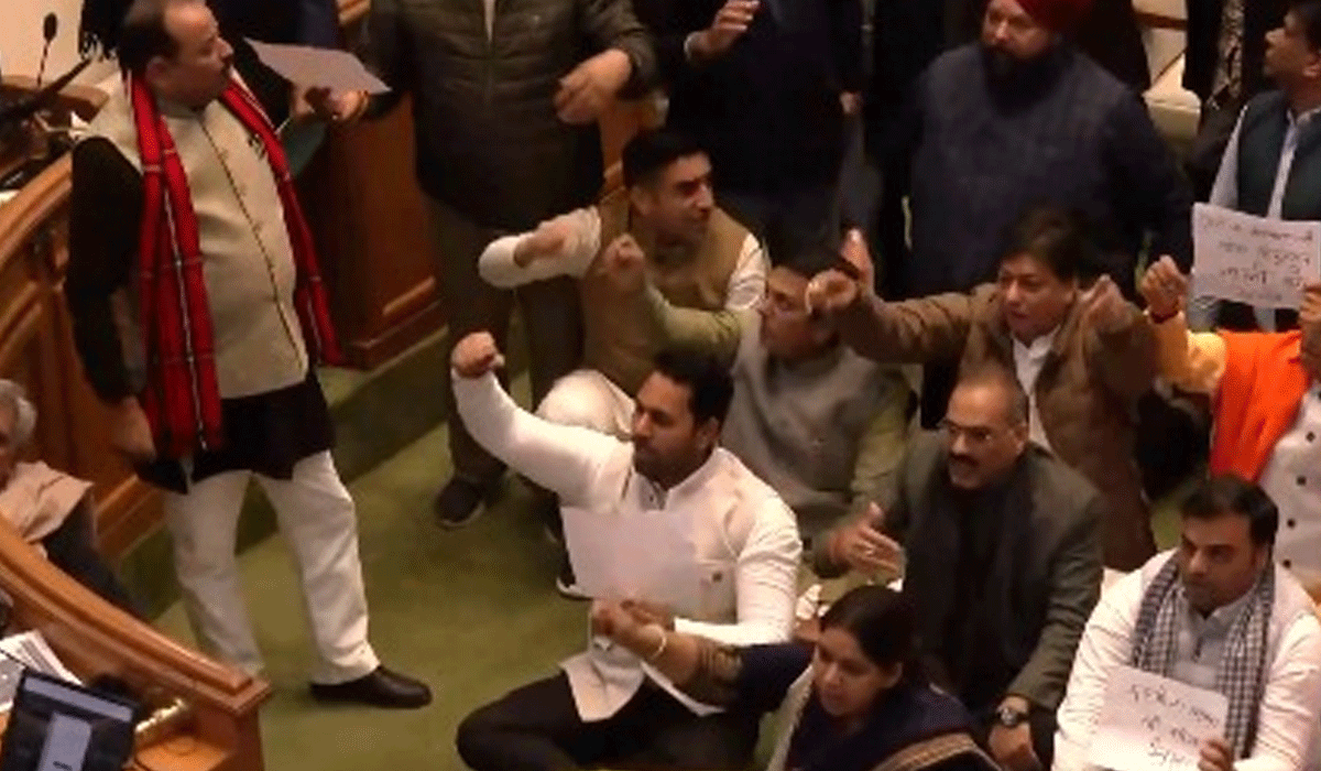 BJP MLAs stage protest in Delhi Assembly over ex-CM Atishi’s ‘insensitive words’ against Sikh Guru