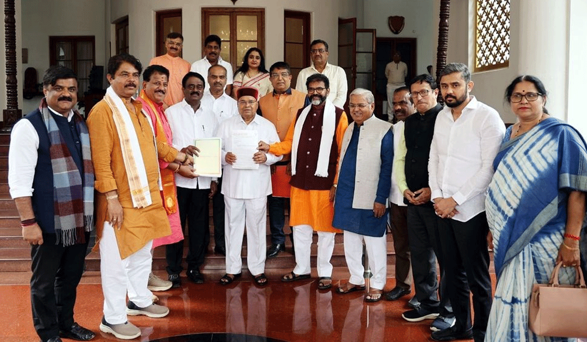BJP delegation meets Karnataka Guv; asks him not to sign Hate Speech Bill
