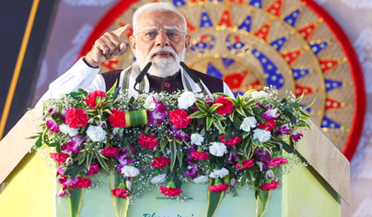 PM Modi flays 'previous govts' for handing over Assam's soil to infiltrators, lauds CM Sarma for effectively tackling menace