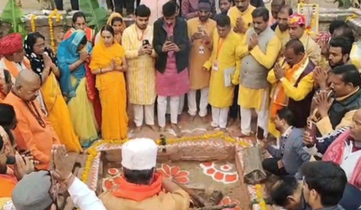 Saraswati Puja underway at Bhojshala site amid high security