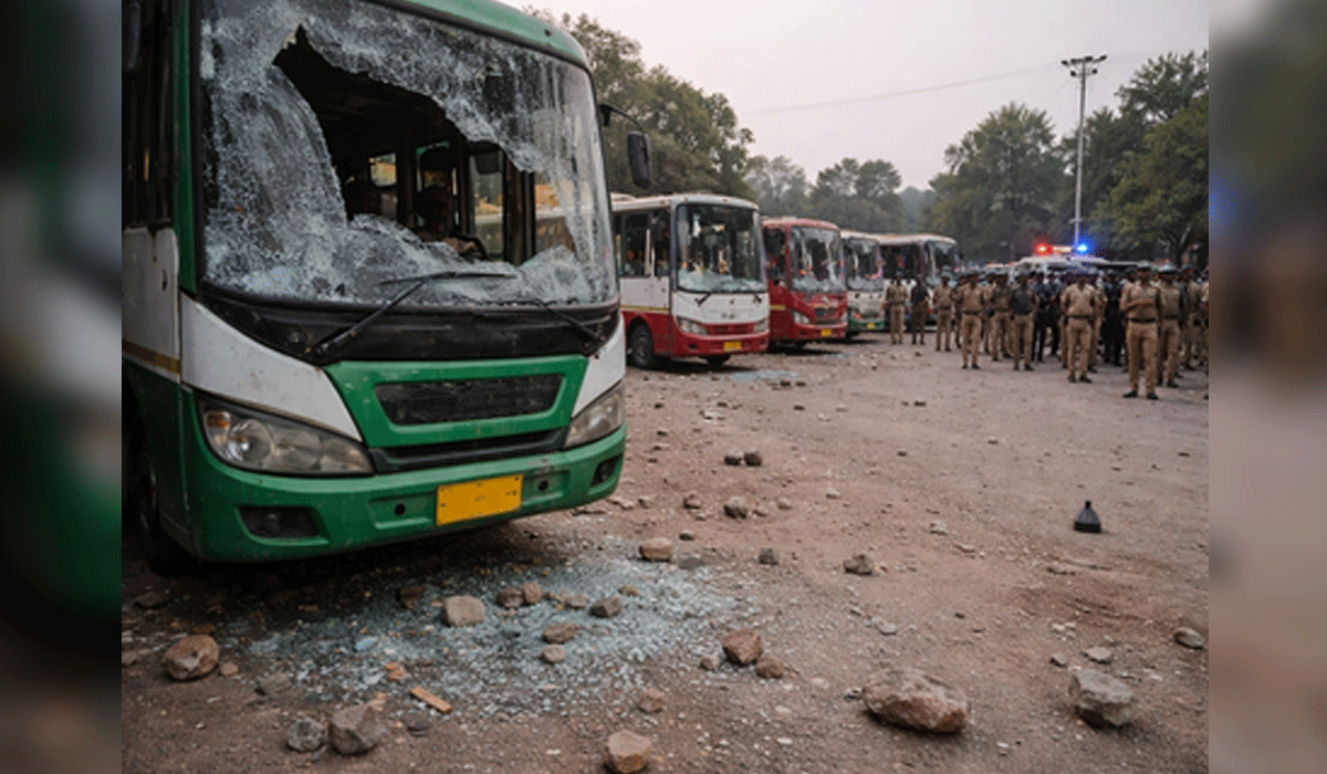 Tension in MP's Tarana amid clash between two groups; buses set afire, stone-pelting reported