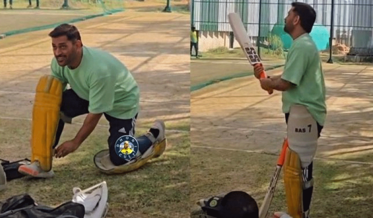 MS Dhoni starts net practice in Ranchi ahead of IPL 2026
