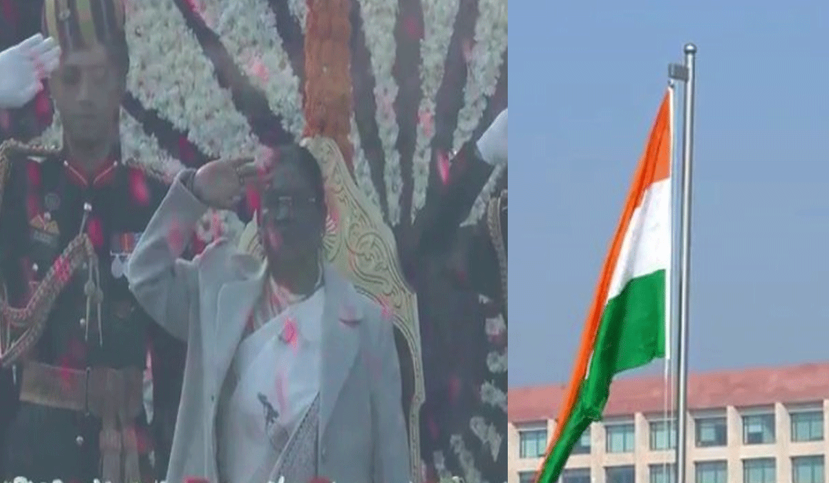 President Murmu unfurls national flag at Kartavya Path on Republic Day