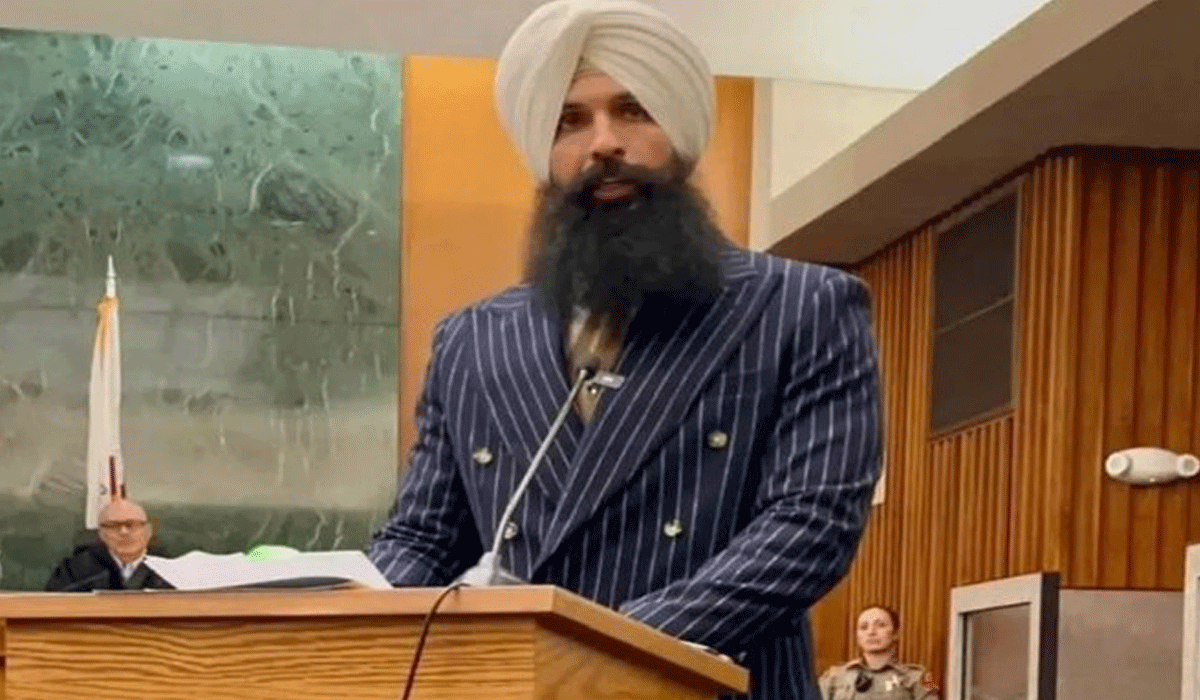 First Sikh judge pro tem sworn in California's Kern County