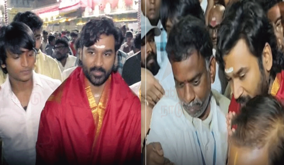 Dhanush offers prayers along with his sons at Tirupati