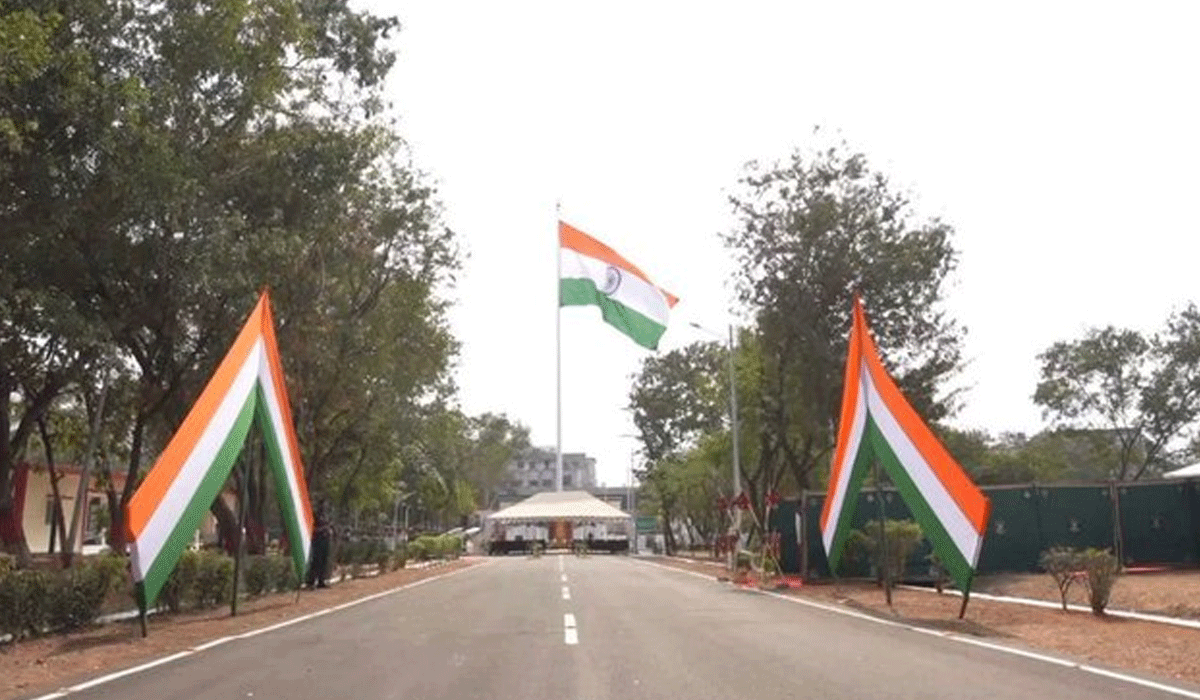 National flag on 108-feet high mast installed at Army Garrison in Hyderabad