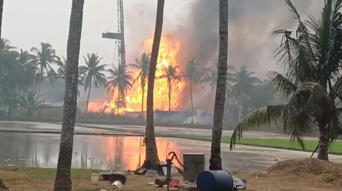 Fire continues at ONGC well in Andhra for fourth day