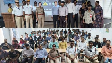 Arrive Alive Road Safety Programme Held at G. Pulla Reddy College, 120 Students Take Safety Pledge