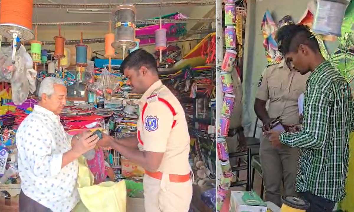 Sankranti Safety Drive: Balapur Police Crack Down on Chinese Manja Sales