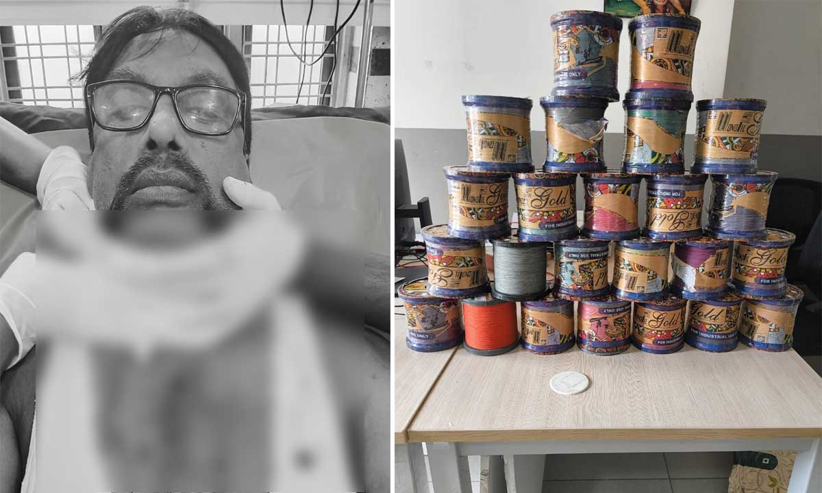 Chinese Manja Horror During Sankranthi: ASI Seriously Injured in Uppal After Kite String Slits Throat