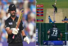 1st ODI: Daryl Mitchell’s 84 helps New Zealand set 301-run target for India