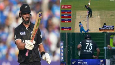 1st ODI: Daryl Mitchell’s 84 helps New Zealand set 301-run target for India