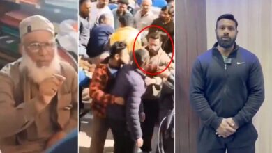 Muslim Shopkeeper Harassed Over Shop Name? Mohammed Deepak Confronts Bajrang Dal Members: Video