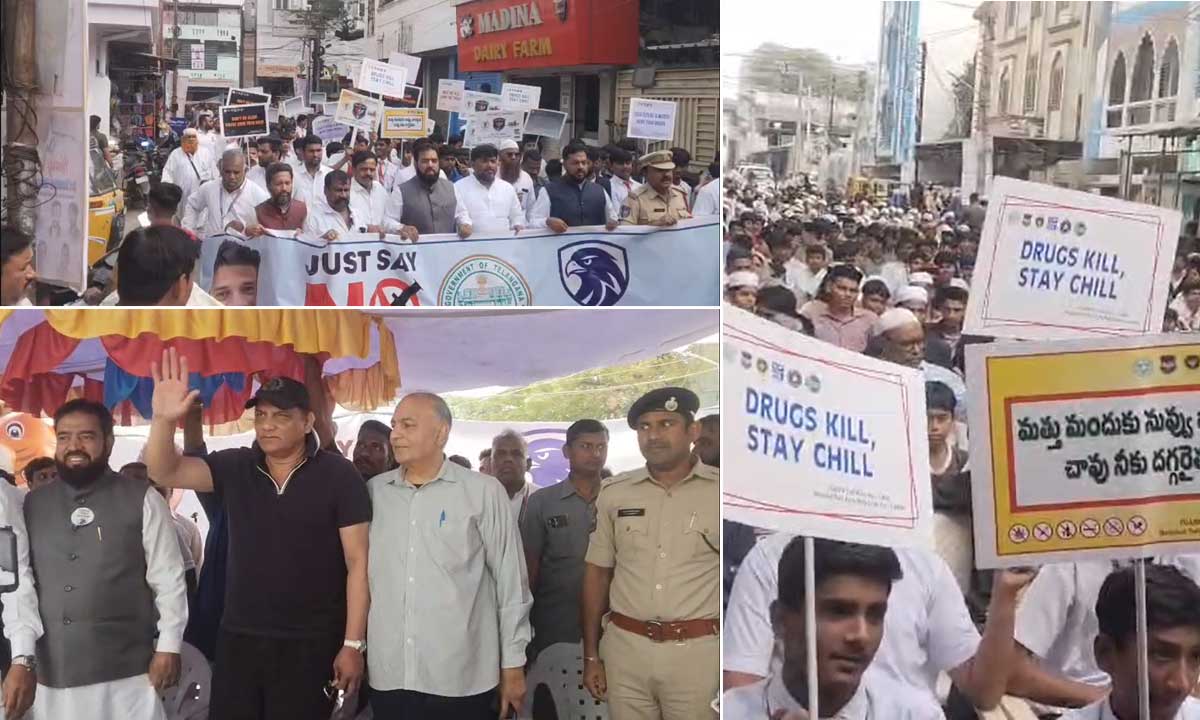 Anti-Drug Awareness Program Held in Tappachabutra, Hyderabad; Youth Urged to Stay Away from Narcotics