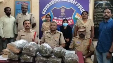 Inter-State Ganja Smuggler Arrested at Begumpet Railway Station, 16.4 Kg Ganja Seized