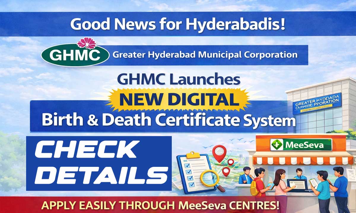 Good News for Hyderabadis! GHMC Launches New Digital Birth & Death Certificate System, Check Latest Updates