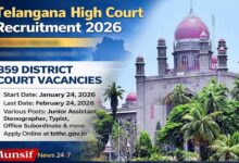 Telangana High Court Recruitment 2026: 859 Vacancies Announced, Check Eligibility, Salary & Important Dates