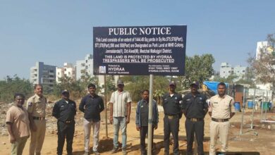 HYDRAA Saves Park in Jonnabanda, Fencing Installed Around 1,444 Sq Yards