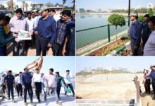 Kite Festival Preparations: HYDRAA Commissioner Inspects Kukatpally, Madhapur and Old City Lakes