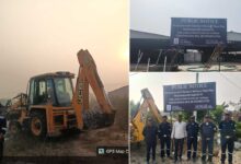 HYDRAA Action in Sangareddy and Rangareddy: Fencing at Tella Cheruvu, Encroachments Removed at Shabari Hills Layout