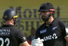 After Mitchell, Phillips Centuries, New Zealand Set 338-Run Target for India in Deciding ODI