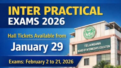 Inter Practical Hall Tickets 2026 to Be Available from January 29, Exams Begin February 2