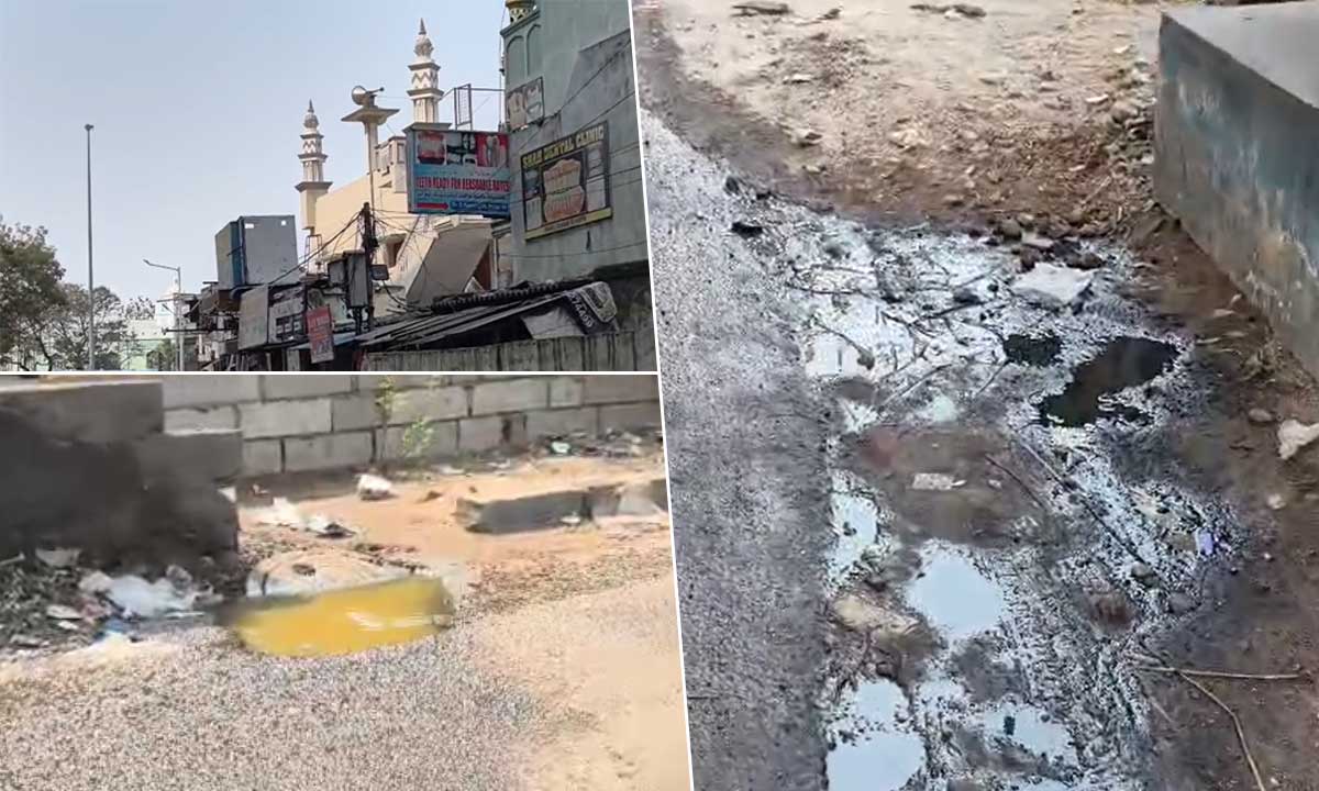 Sewerage Overflow Near Mosque at Malakpet Metro Station Causes Public Distress, Locals Demand Immediate Action