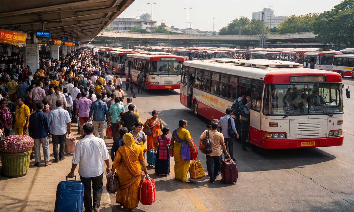 TGSRTC Rolls Out 6,431 Special Buses to Manage Sankranthi Rush Across Telangana
