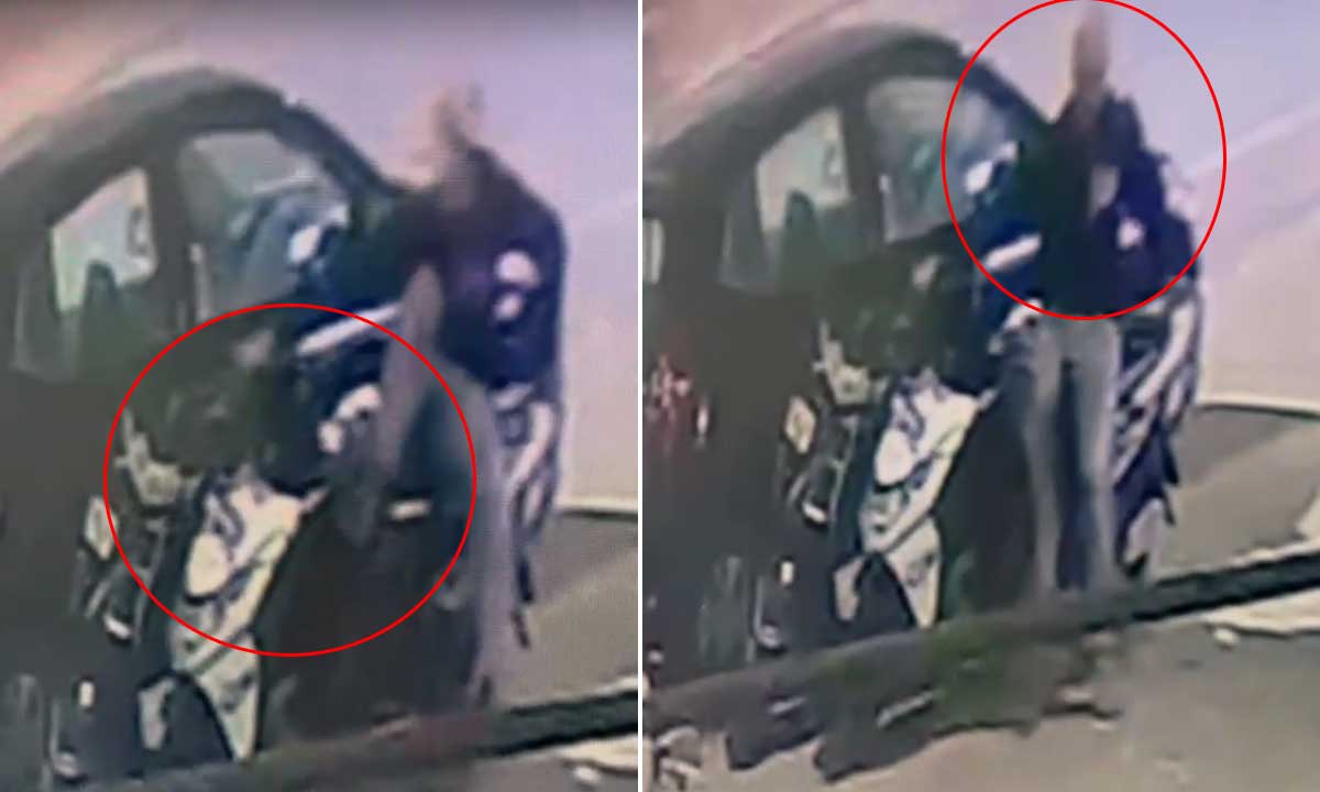 Bike Theft Caught on CCTV Near Maitri Hospital, Langer Houz Police Begin Probe