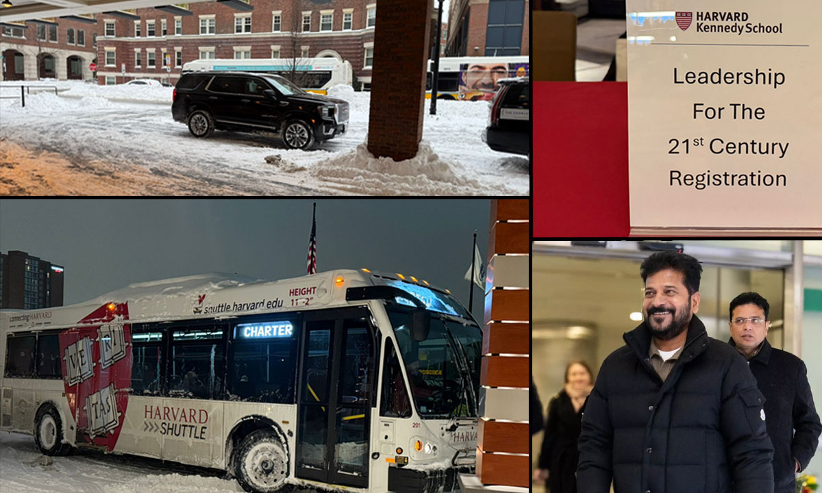 **CM Revanth Reddy Begins Executive Leadership Programme at Harvard Kennedy School Amid Severe Boston Snowstorm**