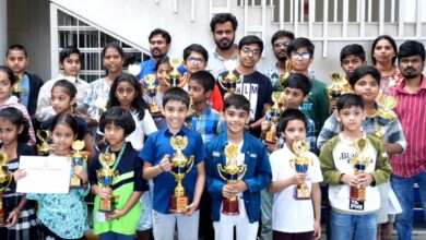 "SLAN Inter-School Chess Tournament Concludes with Top Performers from Hyderabad Schools"