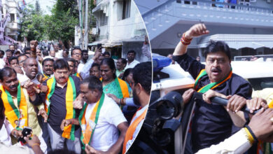 Telangana BJP chief taken into custody by police in Hyderabad
